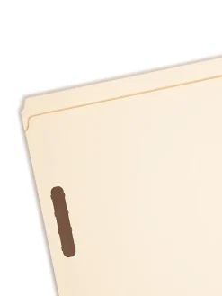 Smead® Manila Reinforced Tab Fastener Folders With Two Fasteners, 1