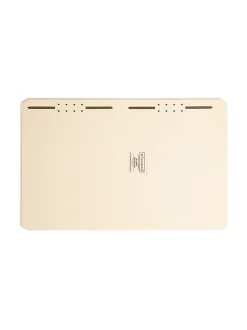 Smead® Manila Reinforced Tab Fastener Folders With Two Fasteners, 1