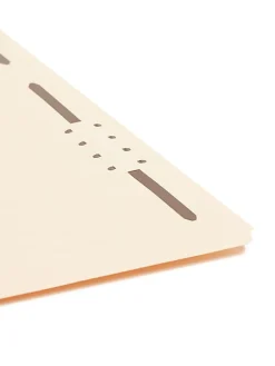 Smead® Manila Reinforced Tab Fastener Folders With Two Fasteners, 1