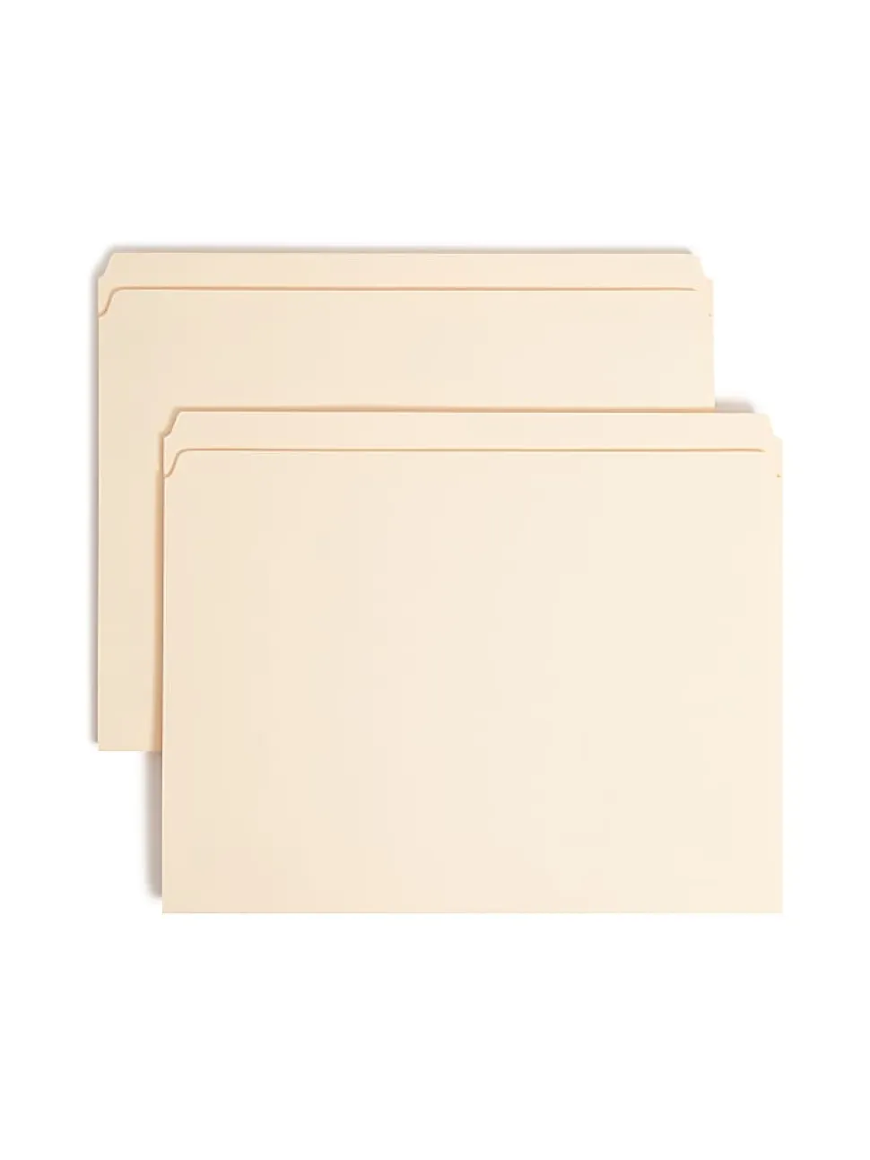 Smead® Manila Reinforced Tab Fastener Folders, 3/4" Expansion, 8 1/2" x 11", Letter, Manila, Box of 50