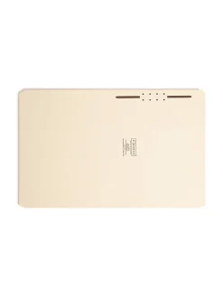 Smead® Manila Reinforced Tab Fastener Folders, 3/4