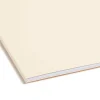 Smead® Manila Reinforced Tab Fastener Folders, Letter Size, 1/3 Cut, Pack Of 50