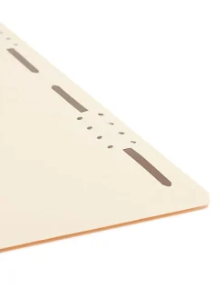 Smead® Manila Reinforced Tab Fastener Folders With Two Fasteners, Straight Cut, Legal Size, Pack Of 50