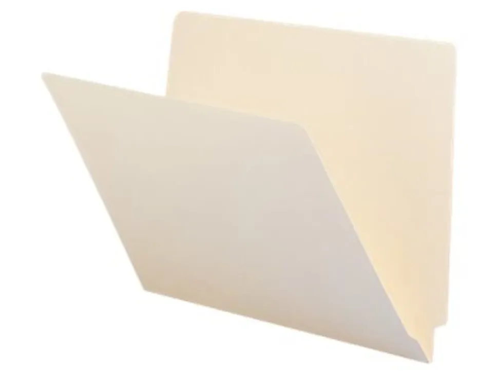 Smead® Manila Single-Ply End-Tab Folders, Letter Size, Straight Cut, Pack Of 100