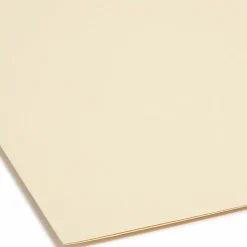 Smead® 2-Ply Manila Folders With Fasteners, Letter Size, 100% Recycled, Manila, Box Of 50