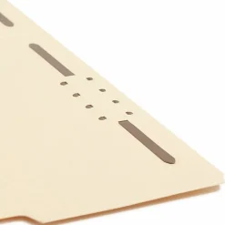 Smead® 2-Ply Manila Folders With Fasteners, Letter Size, 100% Recycled, Manila, Box Of 50