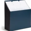 Smead® 12-Pocket Stadium® File, Letter Size, 10% Recycled, Navy