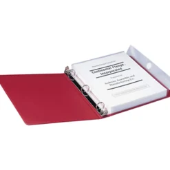 Smead Poly Envelope Document Holders For 3-Ring Binders, 1-1/4" Capacity, Clear, Pack Of 3