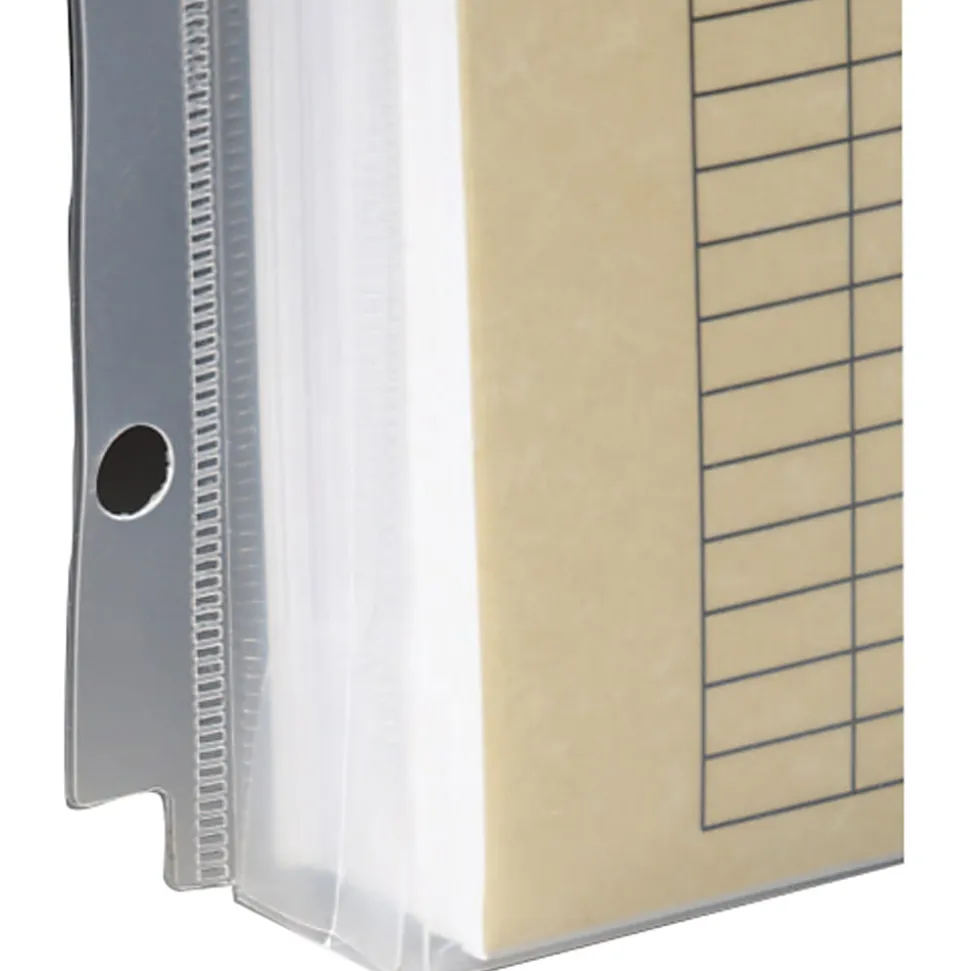 Smead Poly Envelope Document Holders For 3-Ring Binders, 1-1/4" Capacity, Clear, Pack Of 3