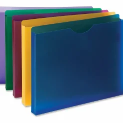 Smead® Poly Expanding File Jackets, Assorted Colors, Pack Of 10