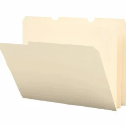 Smead® Poly File Folders, 1/3 Cut, Letter Size, Manila, Pack Of 12