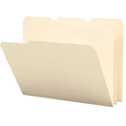 Smead® Poly File Folders, 1/3 Cut, Letter Size, Manila, Pack Of 12