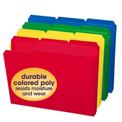 Smead® Poly File Folders, 9 1/2