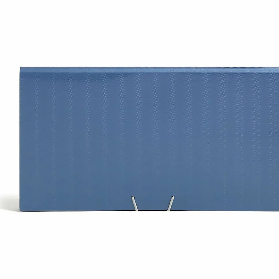 Smead® Poly Frequency Expanding File, 12 Pockets, 9 1/2" x 13", Black/Blue