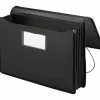Smead® Poly Premium Wallet, 5 1/4 Expansion, Legal Size, 16 1/2" x 10 1/4", Black