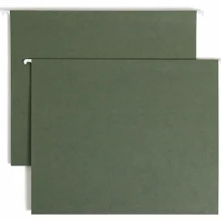 Smead® Premium Box-Bottom Hanging Folders, 1" Expansion, Letter Size, Standard Green, Box Of 25