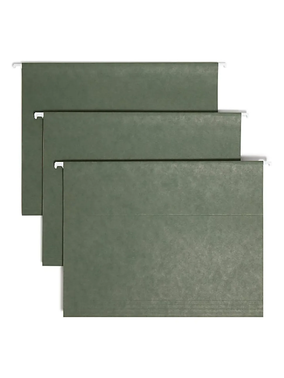 Smead® Premium-Quality Hanging Folders, 1/3-Cut Tabs, Letter Size, Standard Green, Pack Of 25 Folders (64035)