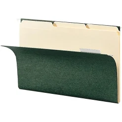 Smead® Premium-Quality Hanging Folders, 1/5 Cut, Legal Size, Standard Green, Pack Of 25