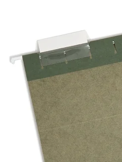 Smead® Premium-Quality Hanging Folders, 1/5-Cut Tabs, Letter Size, Standard Green, Pack Of 25 Folders