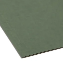 Smead® Premium-Quality Hanging Folders, 1/5-Cut Tabs, Letter Size, Standard Green, Pack Of 25 Folders