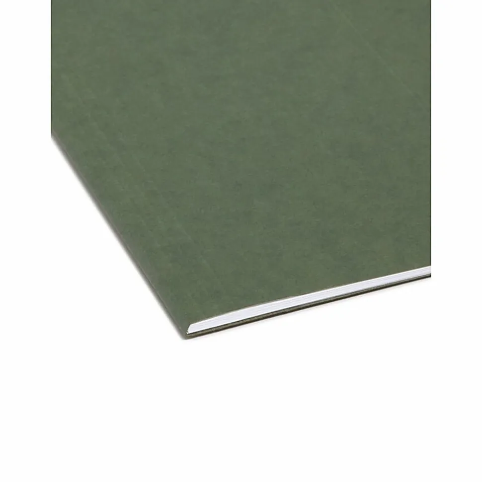 Smead® Premium-Quality Hanging Folders, 1/3 Cut, Legal Size, Standard Green, Pack Of 25