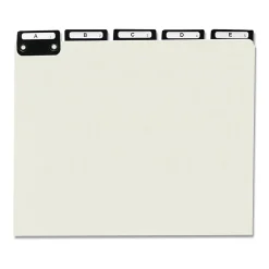 Smead® Pressboard Alphabetic File Guides With Metal Tabs, 11 3/4" x 10", 100% Recycled, Green, Pack Of 25