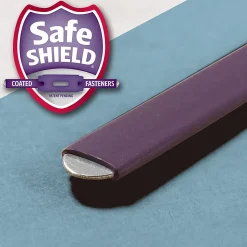 Smead® Pressboard Classification Folder with SafeSHIELD Fastener, 1 Divider, Letter Size, 100% Recycled, Blue