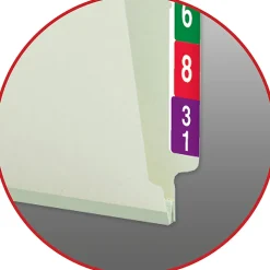 Smead® Pressboard End-Tab Folders With SafeSHIELD Fastener, Straight Cut, 1
