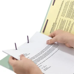 Smead® Pressboard End-Tab Folders With SafeSHIELD Fastener, Straight Cut, 1