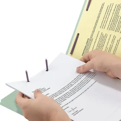 Smead® Pressboard End-Tab Folders With Fastener, Straight Cut, 2