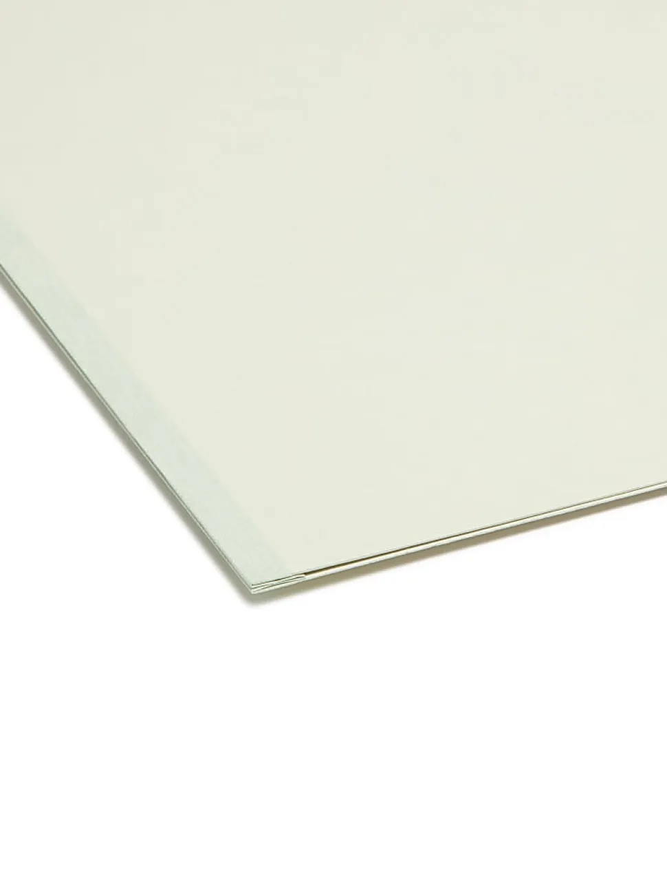 Smead® Pressboard Top-Tab Folders, 1/3 Cut, 14 3/4" x 9 1/2", Gray/Green, Pack Of 25