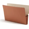 Smead® Redrope End-Tab File Pockets, Legal Size, 3 1/2" Expansion, 30% Recycled, Redrope, Box Of 10
