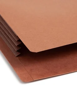 Smead® Redrope End-Tab File Pockets With Gussets, Legal Size, 3 1/2
