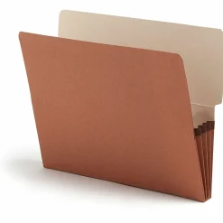 Smead® Redrope End-Tab File Pockets, Letter Size, 3 1/2