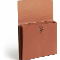 Smead® Red Rope End-Tab Wallets, Letter Size, 5 1/4