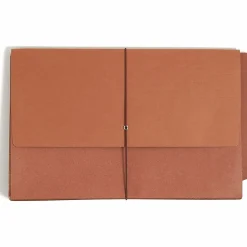 Smead® Red Rope End-Tab Wallets, Legal Size, 5 1/4