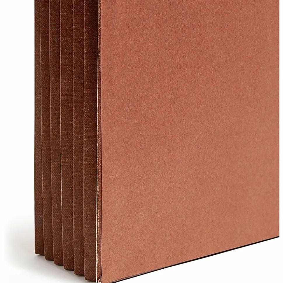 Smead® Red Rope End-Tab Wallets, Legal Size, 5 1/4" Expansion, 30% Recycled, Redrope, Pack Of 10
