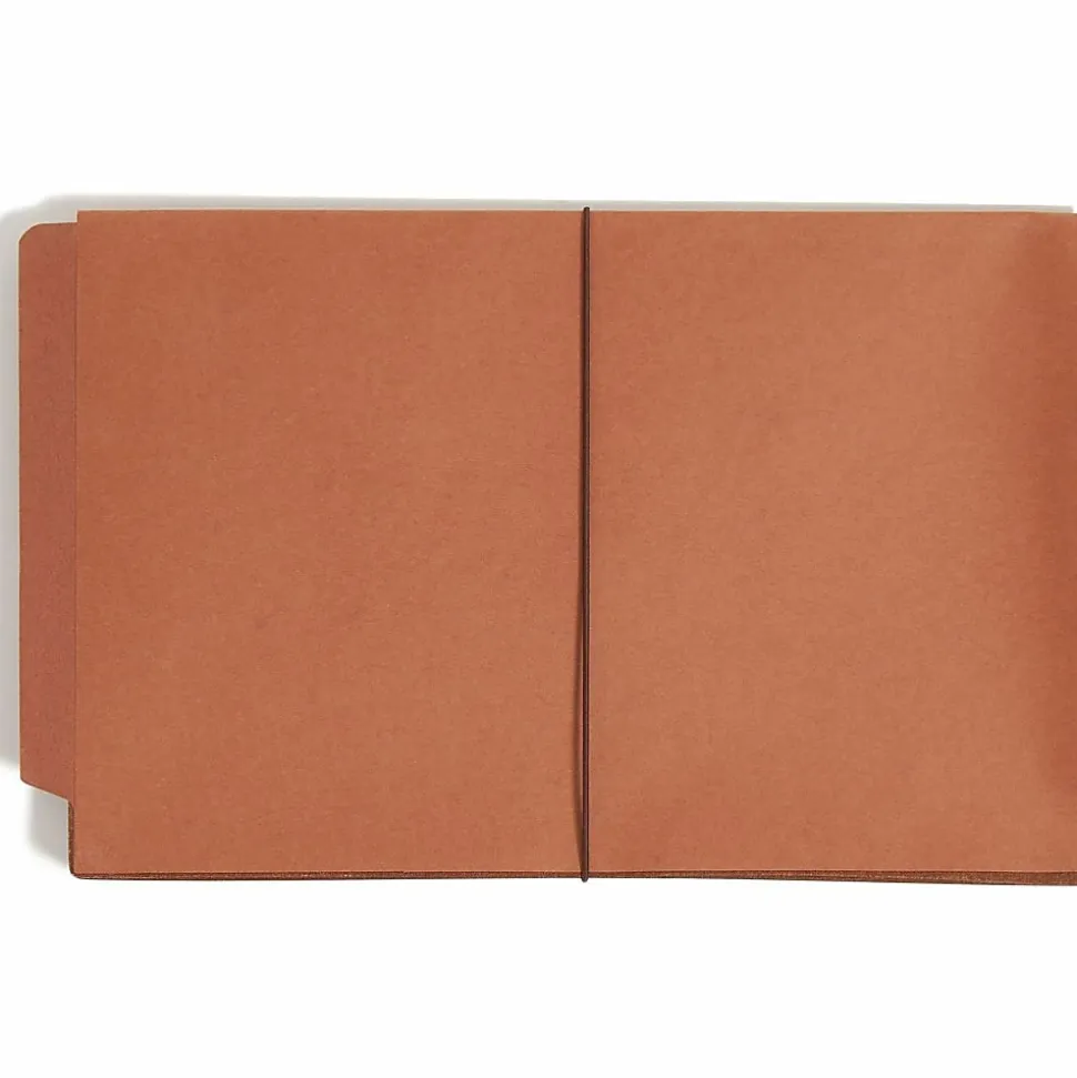 Smead® Red Rope End-Tab Wallets, Legal Size, 5 1/4" Expansion, 30% Recycled, Redrope, Pack Of 10