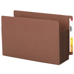 Smead® Redrope Extra-Wide End-Tab File Pockets, Legal Size, 5 1/4