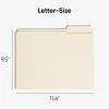 Smead® Reinforced Tab File Folders, Letter Size, 1/3 Cut, Manila, Box Of 100 (10334)
