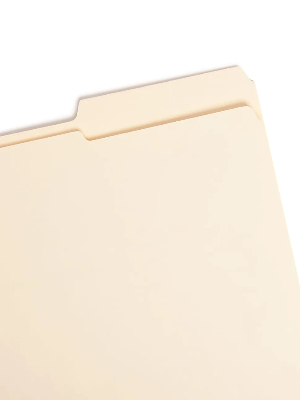 Smead® Reinforced Tab Guide-Height File Folders, Letter Size, 2/5 Cut, Right Position, Manila, Box Of 100
