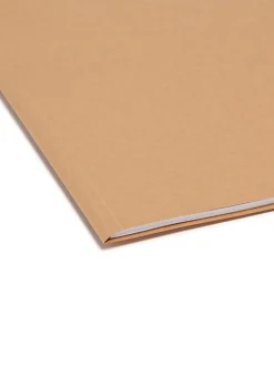Smead® Reinforced Tab Kraft File Folders, Letter Size, 1/3 Cut, Pack Of 100