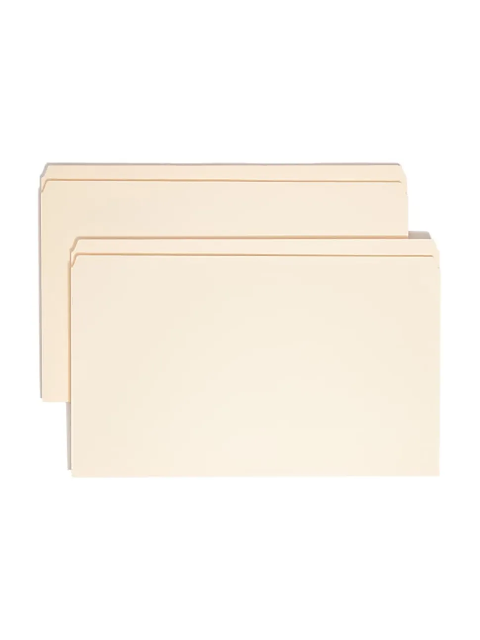 Smead® Reinforced Tab Manila File Folders, Legal Size, Straight Cut, Box Of 100