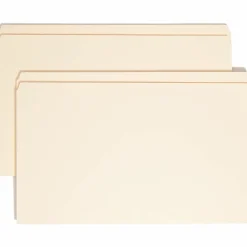 Smead® Reinforced Tab Manila File Folders, Legal Size, Straight Cut, Box Of 100