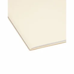 SmeadĀ® Reinforced Tab Manila File Folders, Letter Size, Straight Cut, Box Of 100
