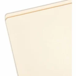 Smead® Reinforced Tab Manila File Folders, Letter Size, Straight Cut, Box Of 100