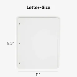 Smead® 3-Ring Binder Index Dividers, 5-Tab, 11" x 8 1/2", White, Pack Of 20 Sets (89415)