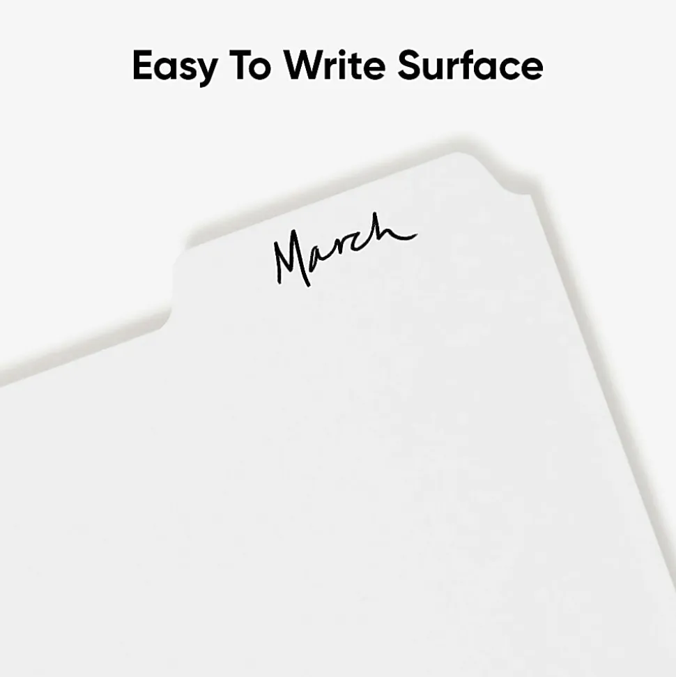 Smead® 3-Ring Binder Index Dividers, 5-Tab, 11" x 8 1/2", White, Pack Of 20 Sets (89415)