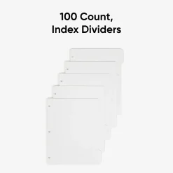 Smead® 3-Ring Binder Index Dividers, 5-Tab, 11