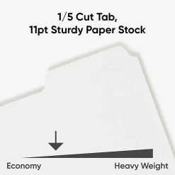 Smead® 3-Ring Binder Index Dividers, 5-Tab, 11